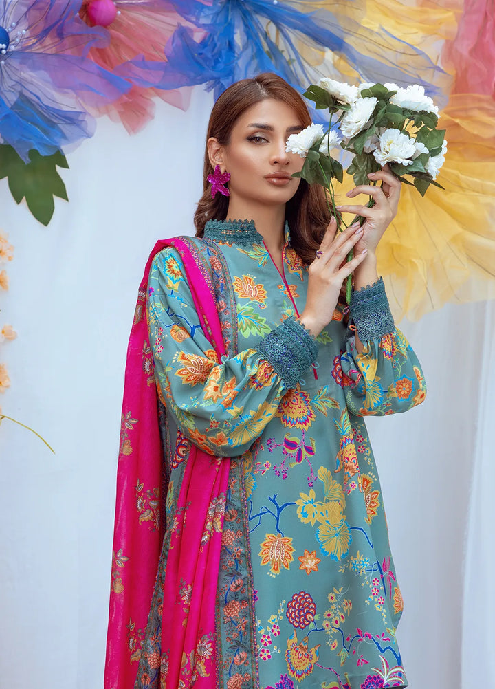 Salitex Printed Lawn Suits Unstitched 3 Piece SUNS24ASI001UT - Summer Collection