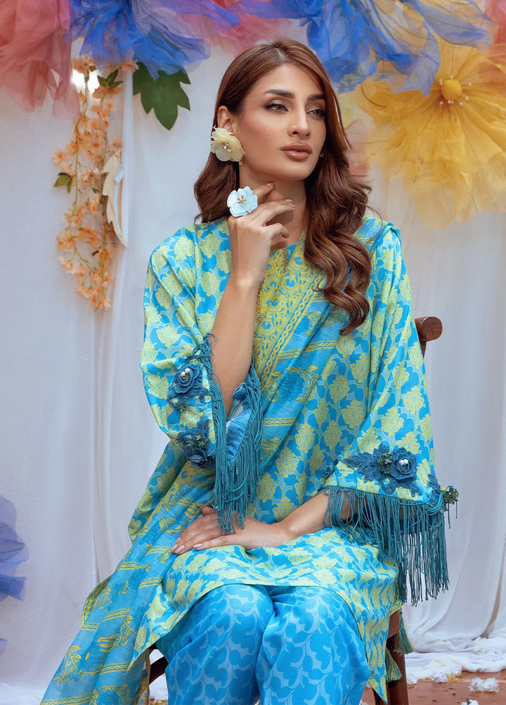 Salitex Printed Lawn Suits Unstitched 3 Piece SUNS24ASI008UT - Summer Collection