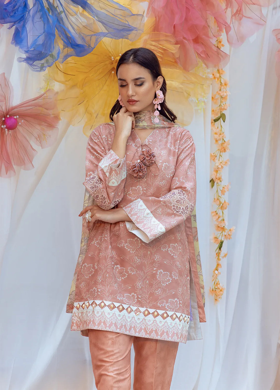 Salitex Printed Lawn Suits Unstitched 3 Piece SUNS24ASI012UT - Summer Collection