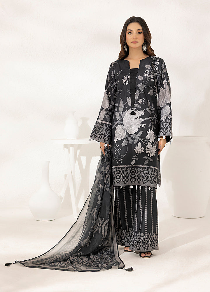 Salitex Printed Lawn Silk Suits Unstitched 3 Piece SUNS7ASI296UT - Summer Collection