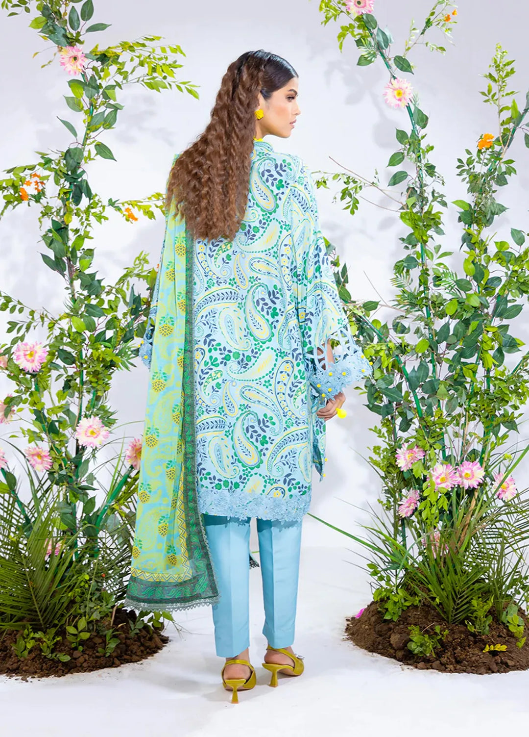 Salitex Printed Silk Lawn Suits Unstitched 3 Piece WUS3BS24SI13UT - Festive Collection