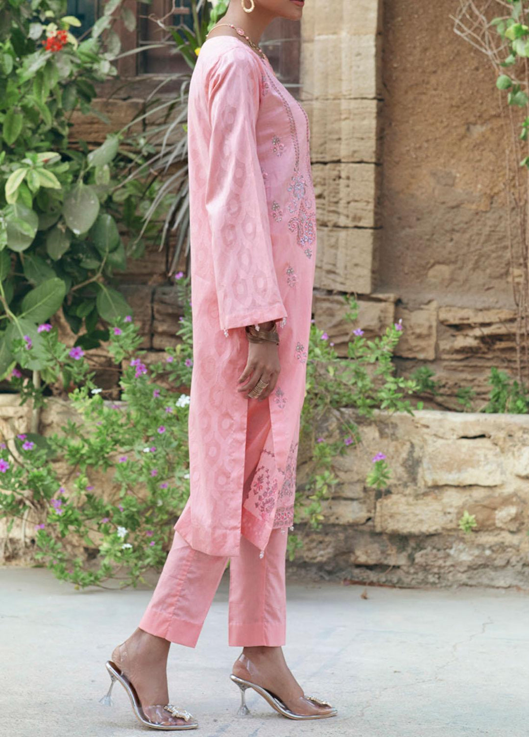 Salitex Embroidered Jacquard Suits Unstitched 3 Piece ST21SJ 00743 - Summer Collection