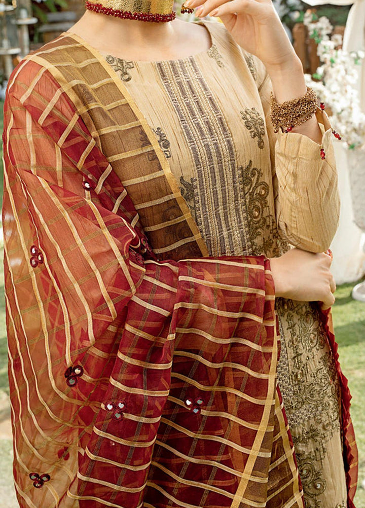 Salitex Embroidered Jacquard Suits Unstitched 3 Piece ST21VE WK-00656 - Luxury Collection