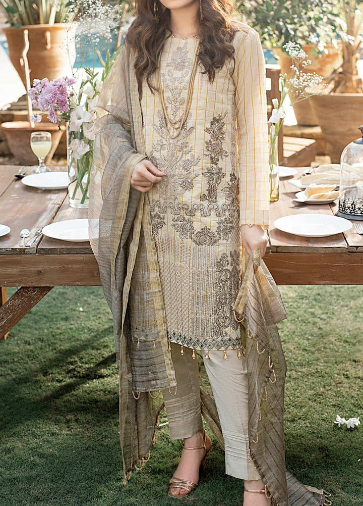 Salitex Embroidered Jacquard Suits Unstitched 3 Piece ST21VE WK-00664 - Luxury Collection