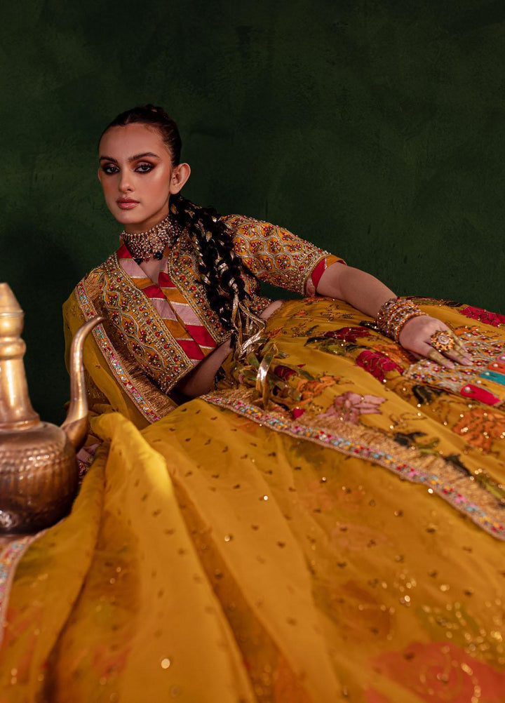 Maria Osama Khan Luxury Pret  Chiffon 3 Piece Dress MOK23SSF Chambeli