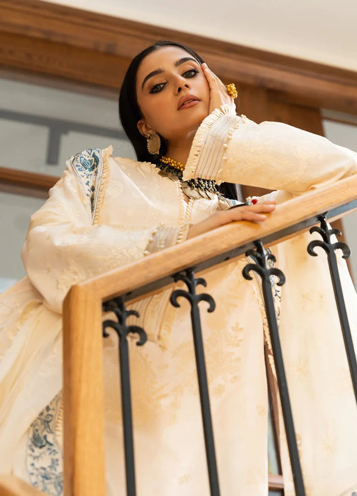 Samah By Aik Atelier Embroidered Lawn Suit Unstitched 3 Piece AIK24S Look-02 - Summer Collection