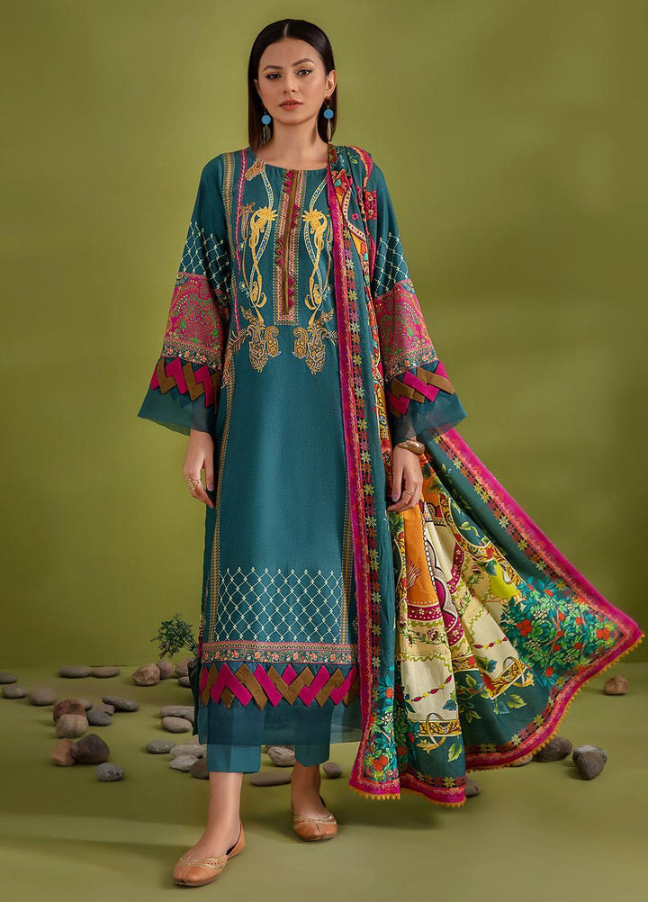 Sanam Saeed By Puri Fabrics Printed Woolen Suits Unstitched 3 Piece PFS22W 02 - Winter Collection