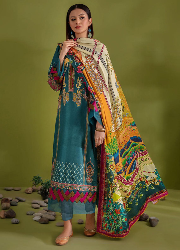 Sanam Saeed By Puri Fabrics Printed Woolen Suits Unstitched 3 Piece PFS22W 02 - Winter Collection