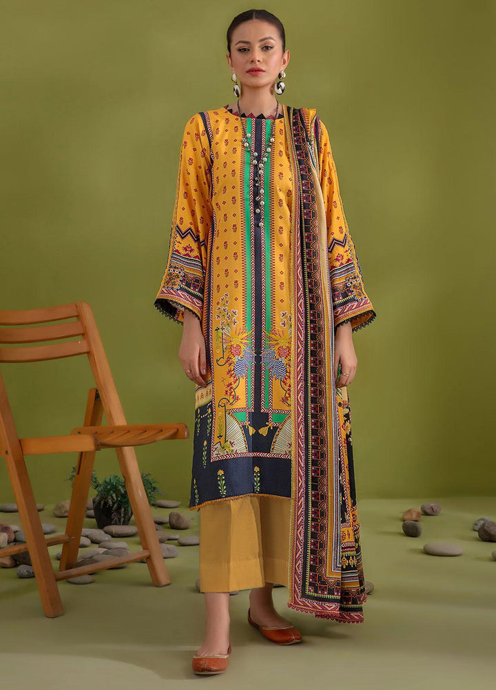 Sanam Saeed By Puri Fabrics Printed Woolen Suits Unstitched 3 Piece PFS22W 08 - Winter Collection