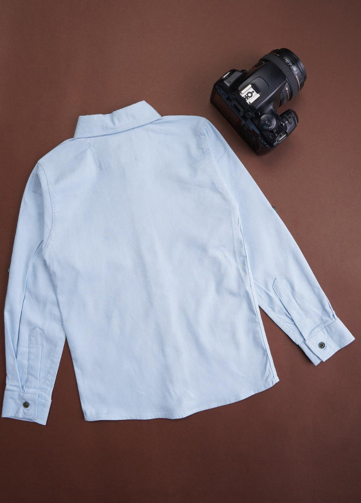 Sanaulla Exclusive Range Cotton Casual Shirts for Boys -  78 Light Blue