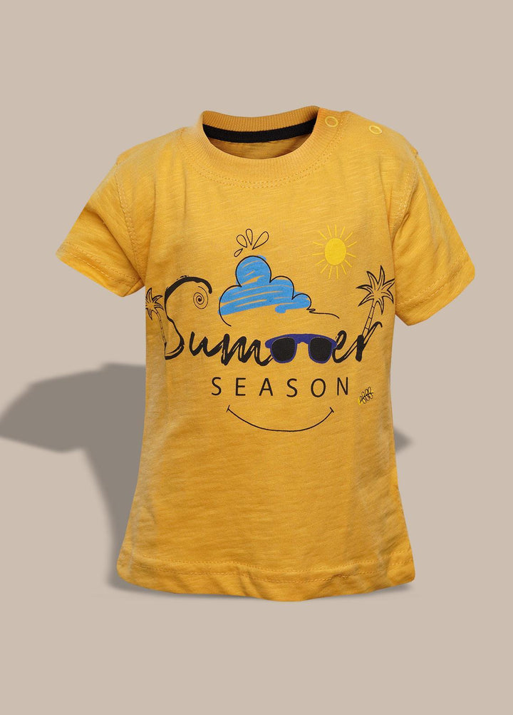 Sanaulla Exclusive Range   T-Shirts for Boys -  332066 Yellow