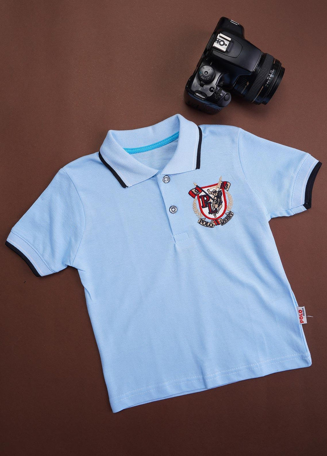Sanaulla Exclusive Range Cotton Casual T-Shirts for Boys -  88 Sky Blue