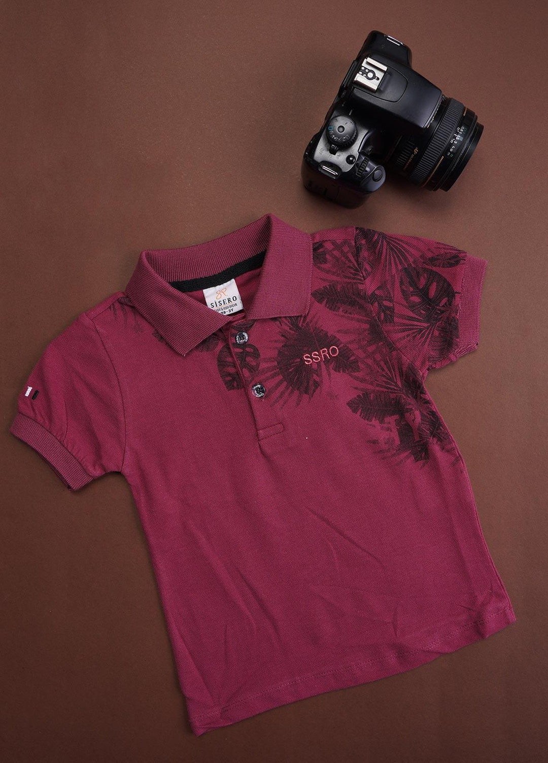 Sanaulla Exclusive Range Cotton Casual T-Shirts for Boys -  90 Mehroon