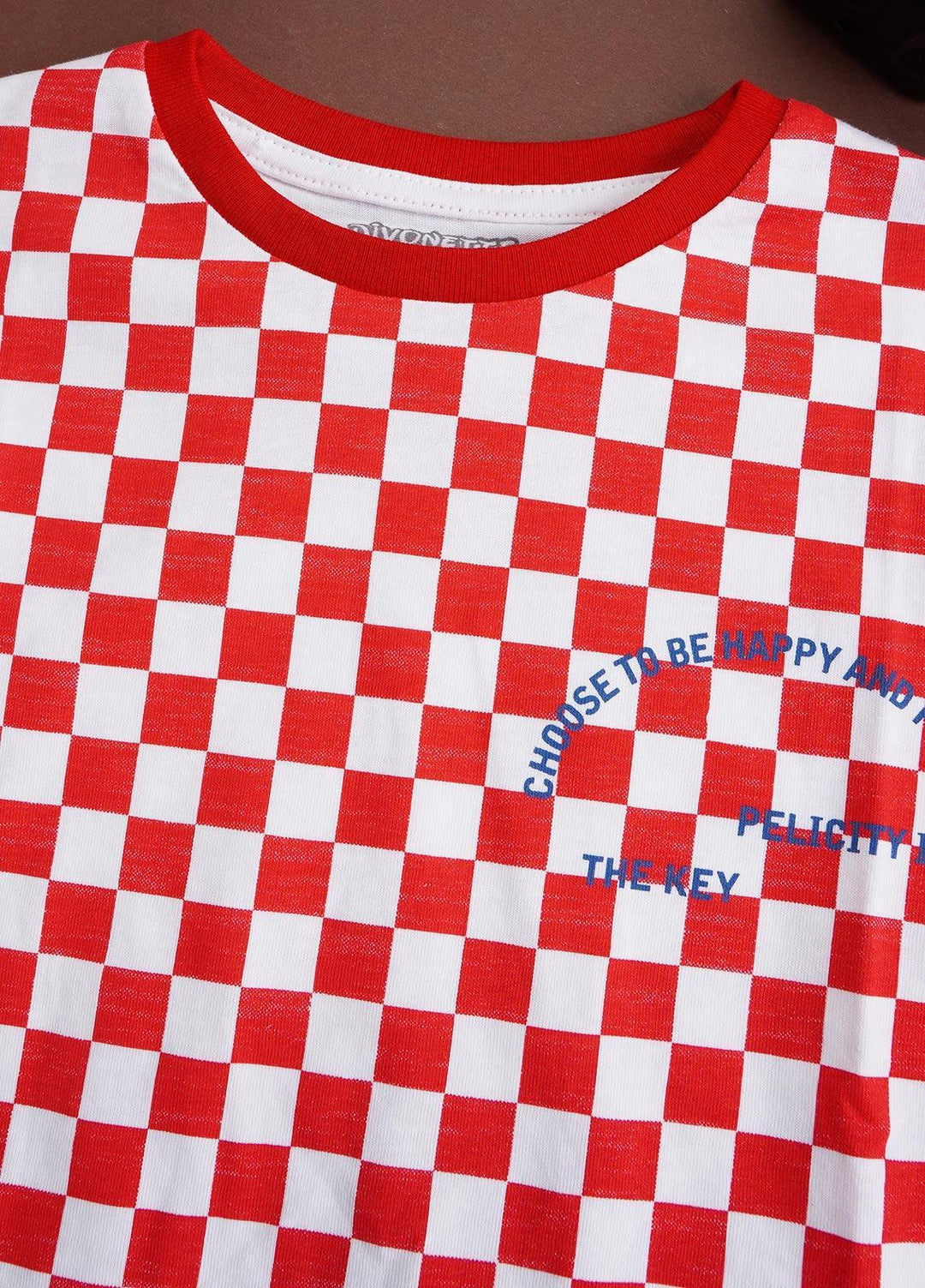 Sanaulla Exclusive Range Cotton Casual T-Shirts for Boys -  7560-2 Red