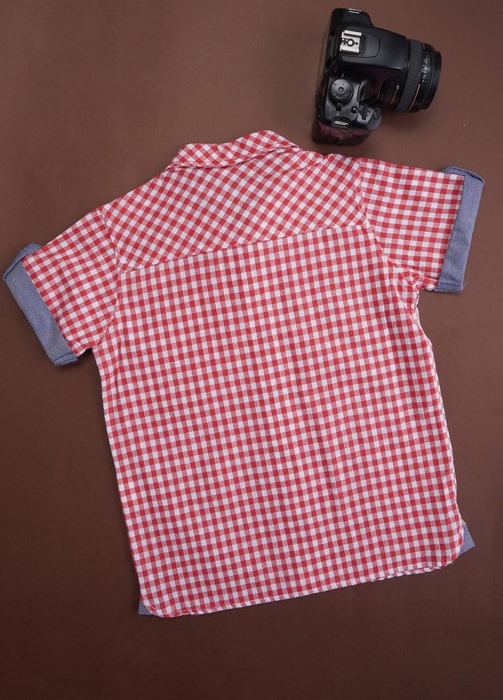 Sanaulla Exclusive Range Cotton Casual Shirts for Boys -  29453 Red