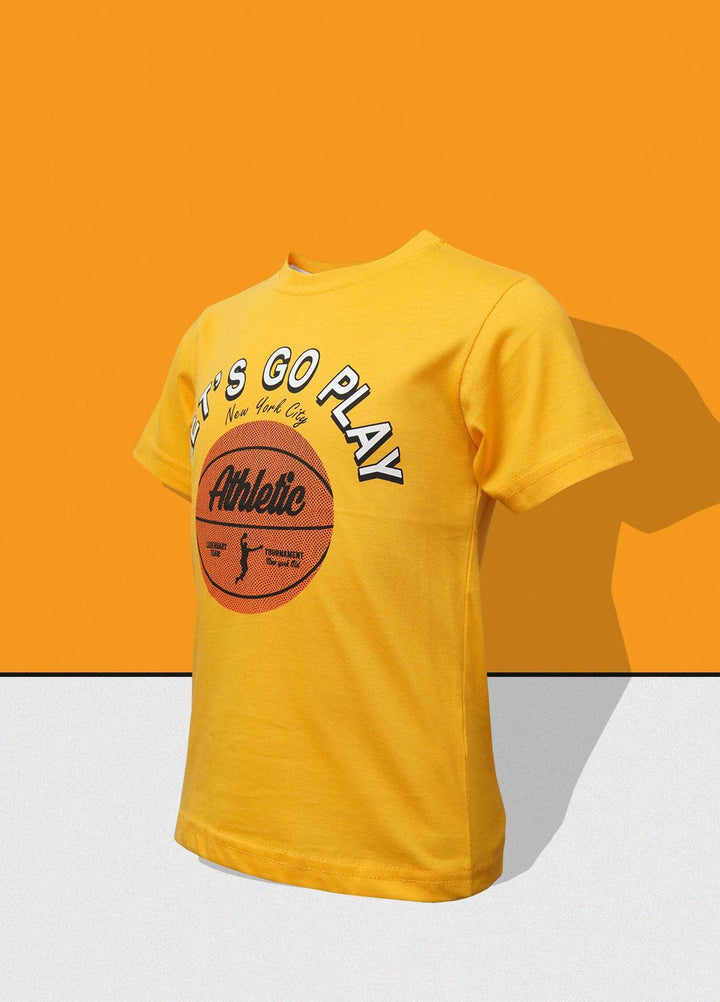Sanaulla Exclusive Range   T-Shirts for Boys -  345849 Yellow