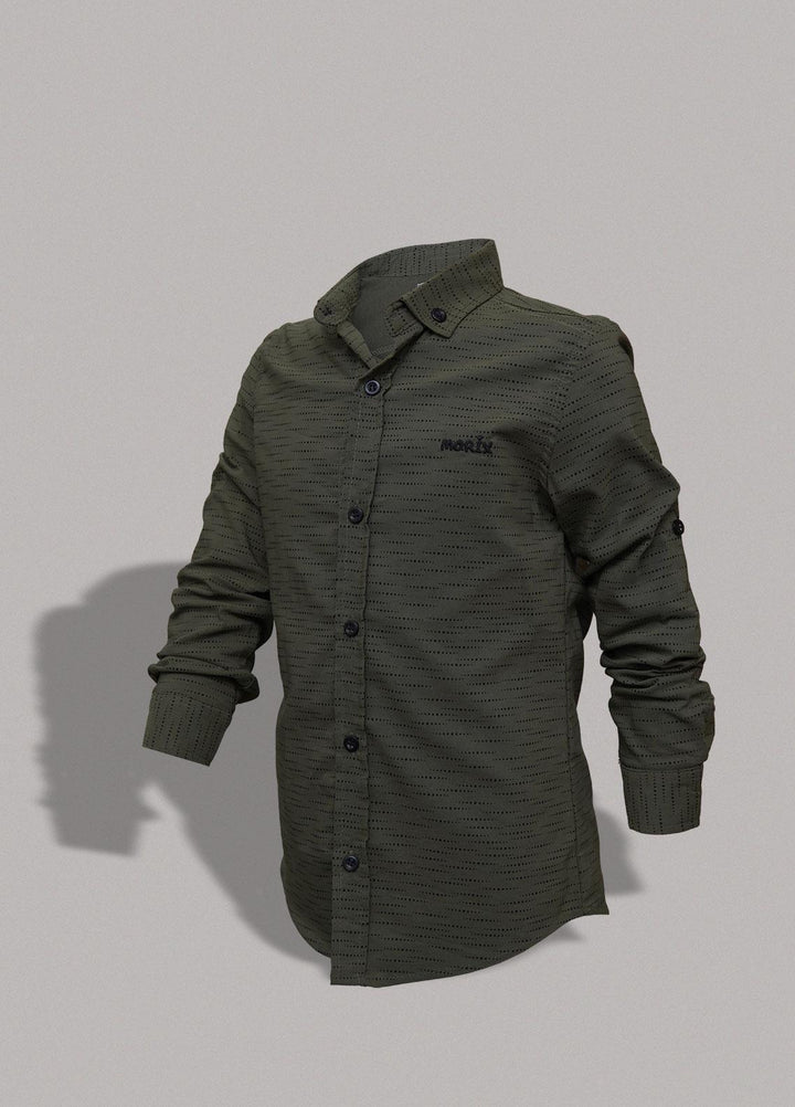 Sanaulla Exclusive Range   Shirts for Boys -  MG-121 Green