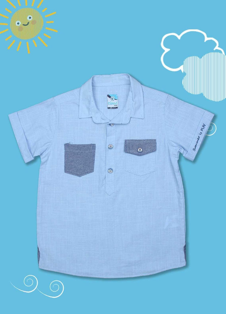Sanaulla Exclusive Range Cotton Casual Shirts for Boys -  D-803 Red