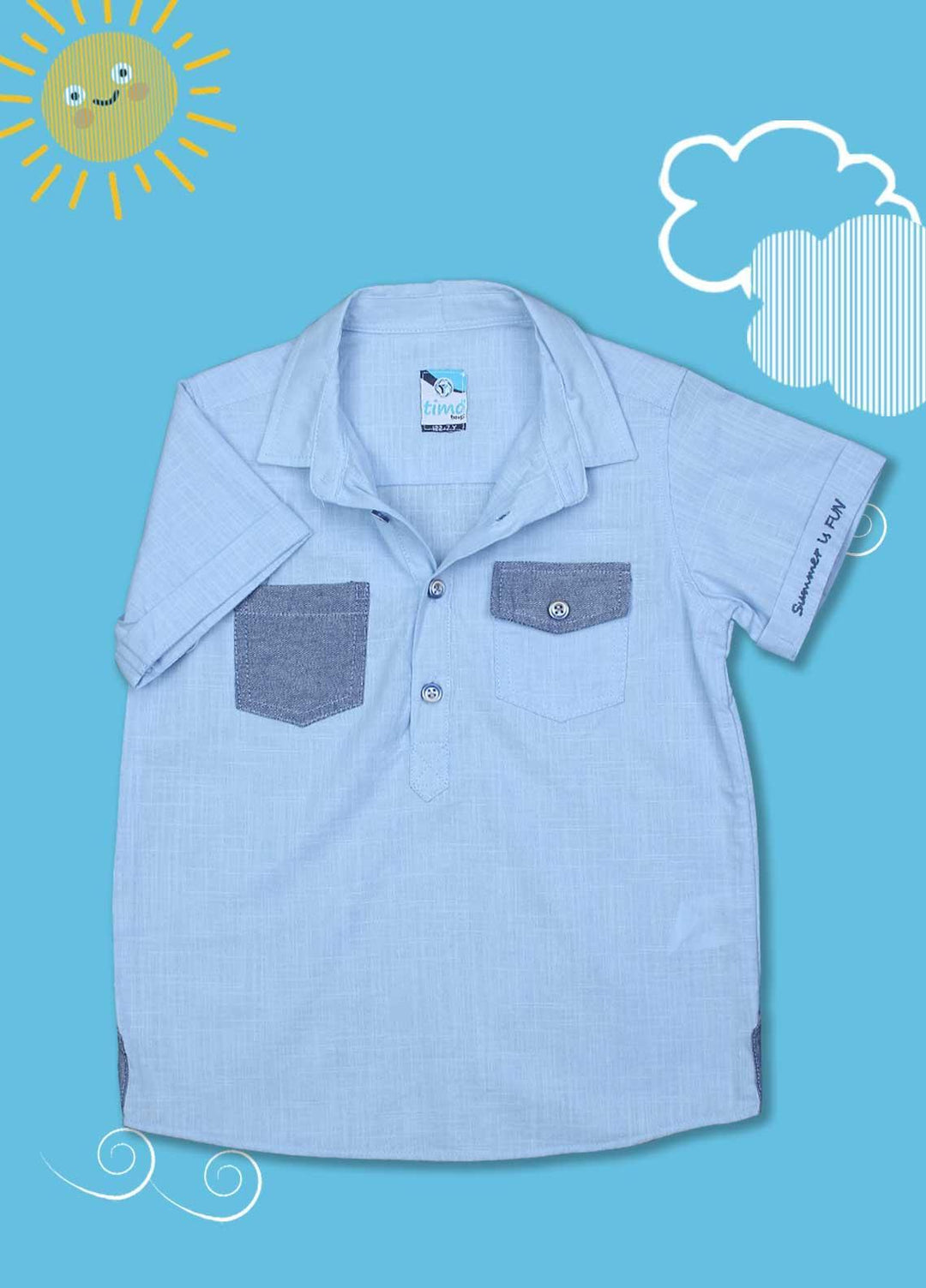 Sanaulla Exclusive Range Cotton Casual Shirts for Boys -  D-803 Red