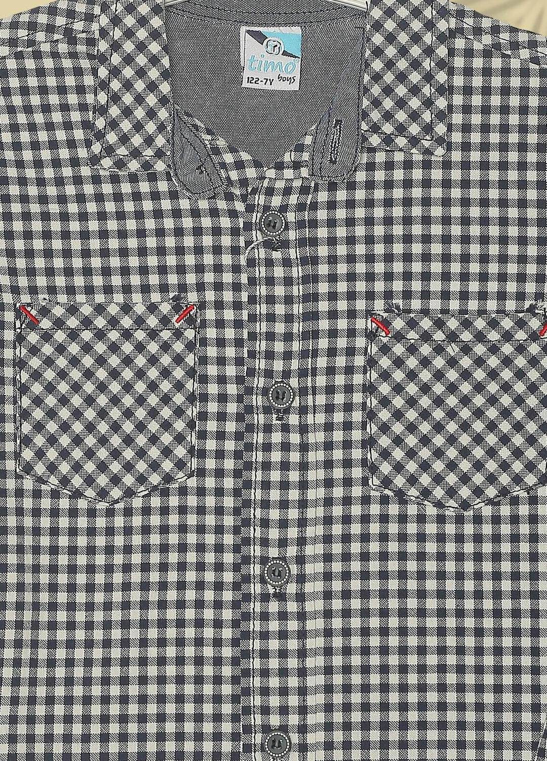 Sanaulla Exclusive Range  Fancy Boys Shirts -  SU22BS 119829 Grey