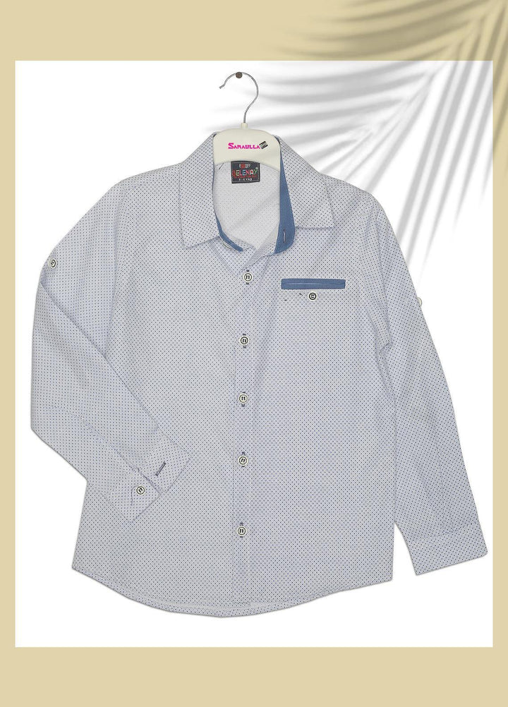 Sanaulla Exclusive Range  Fancy Boys Shirts -  SU22BS 342862 Blue