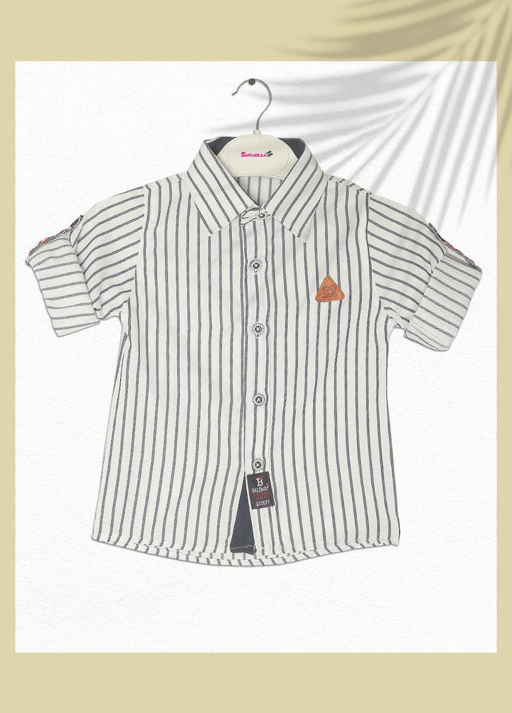 Sanaulla Exclusive Range  Fancy Shirts for Boys -  SU22BS 343064 White
