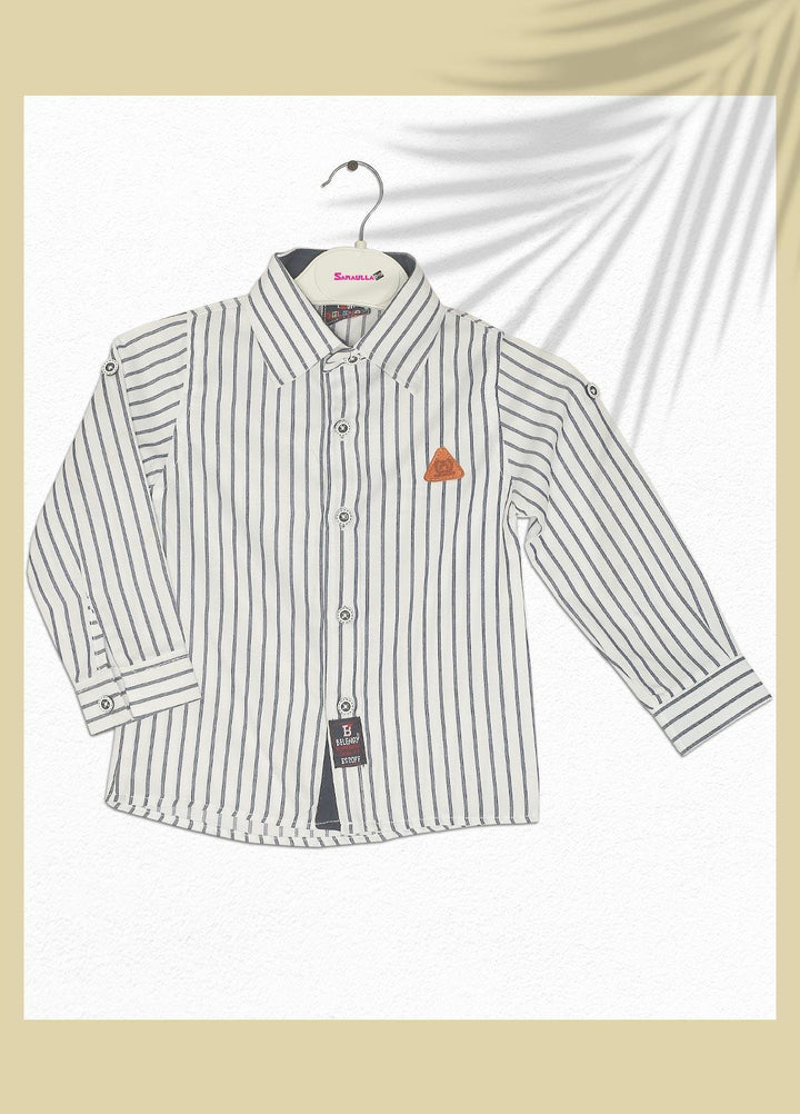 Sanaulla Exclusive Range  Fancy Shirts for Boys -  SU22BS 343064 White
