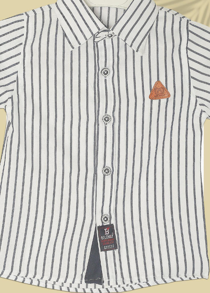 Sanaulla Exclusive Range  Fancy Shirts for Boys -  SU22BS 343064 White