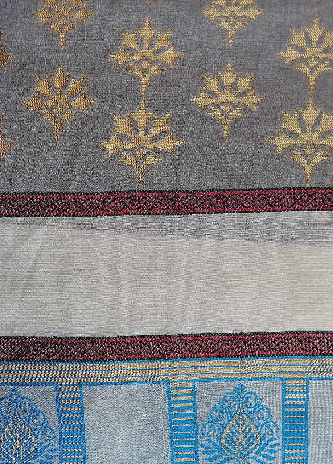 Sanaulla Exclusive Range  Cotton Embroidered Chaddar D-11 Multi2 - Cotton Multani Chaddars