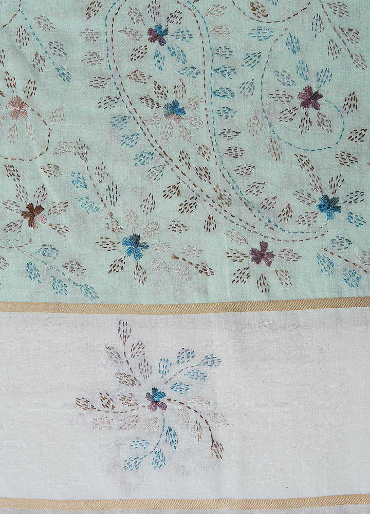 Sanaulla Exclusive Range  Cotton Embroidered Chaddar D-03 Multi6 - Cotton Multani Chaddars