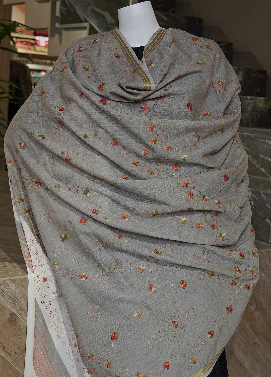 Sanaulla Exclusive Range  Cotton Embroidered Chaddar D-07 Multi11 - Cotton Multani Chaddars