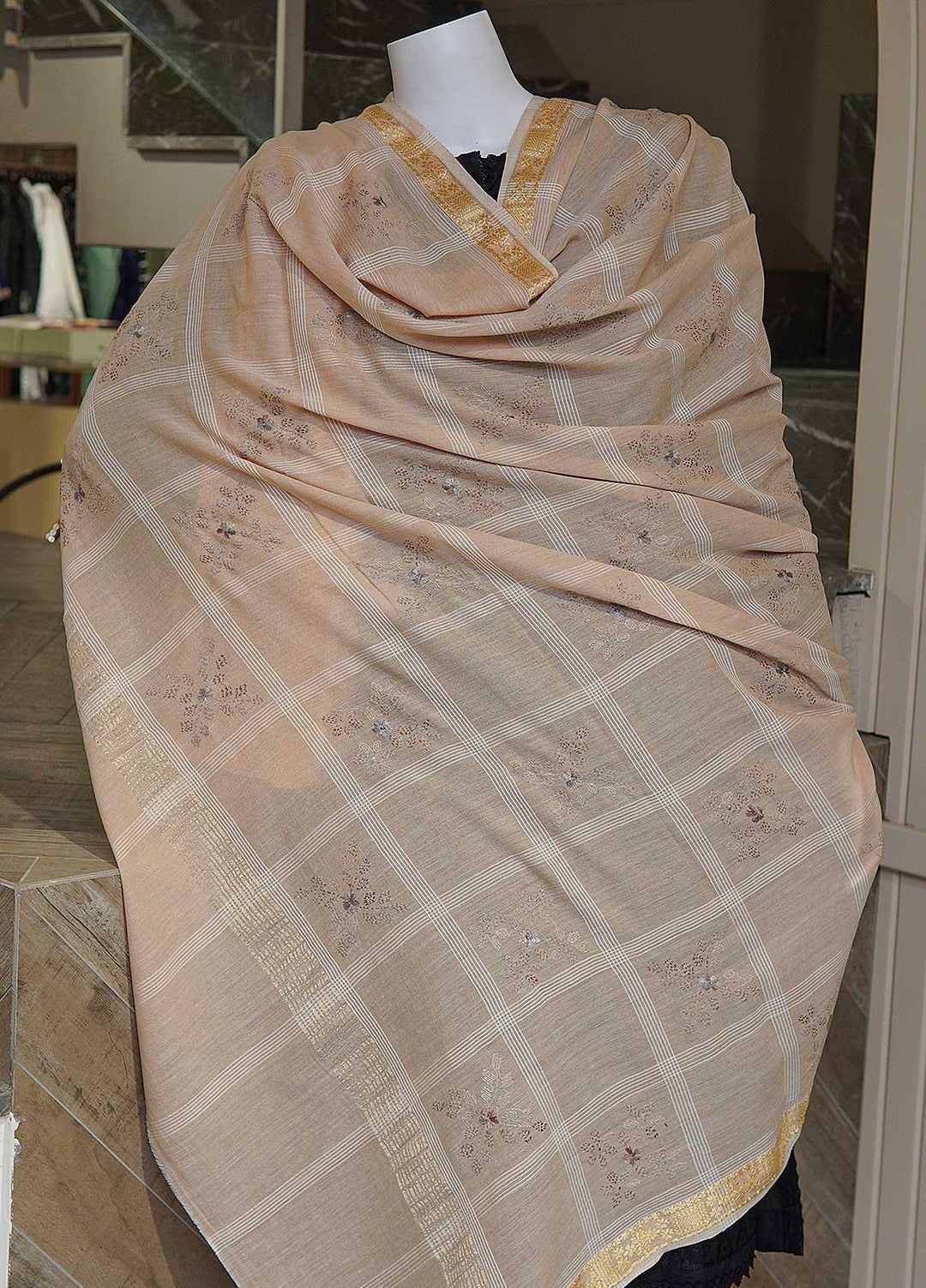Sanaulla Exclusive Range  Cotton Embroidered Chaddar D-02 Multi8 - Cotton Multani Chaddars
