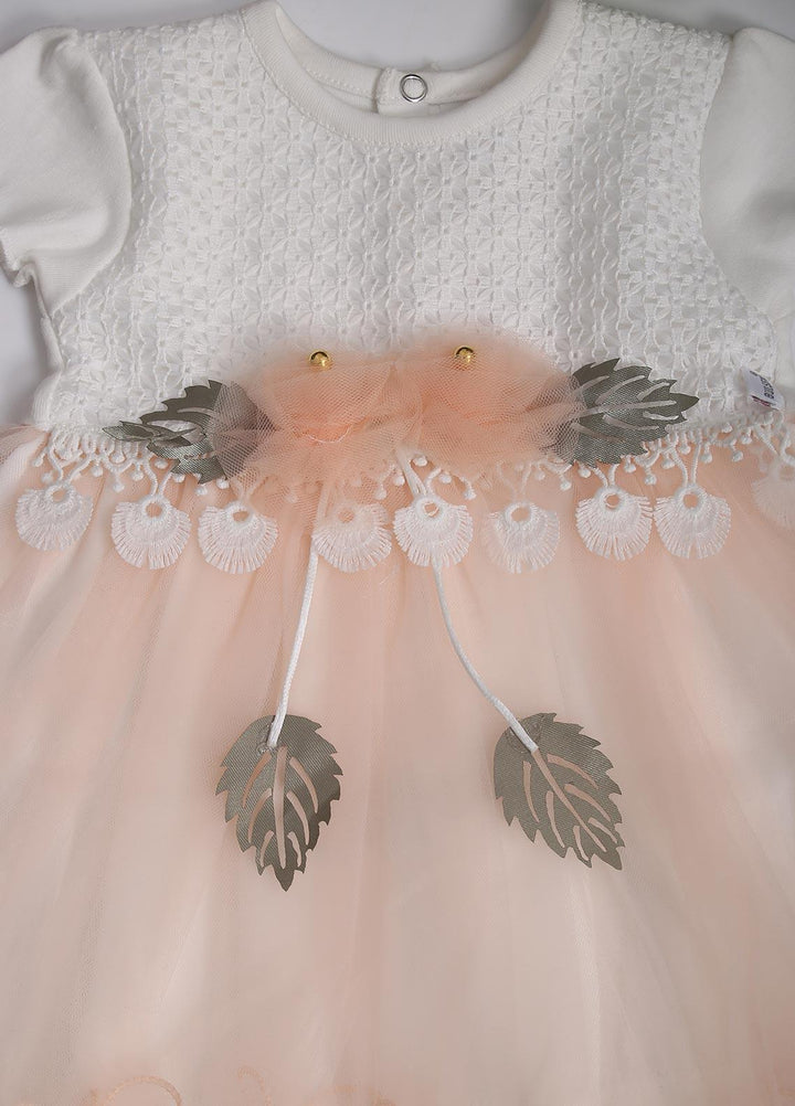 Sanaulla Exclusive Range  Fancy Frocks for Girls -  00440 Pink