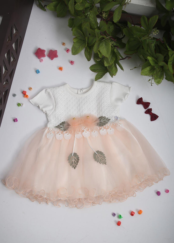 Sanaulla Exclusive Range  Fancy Frocks for Girls -  00440 Pink