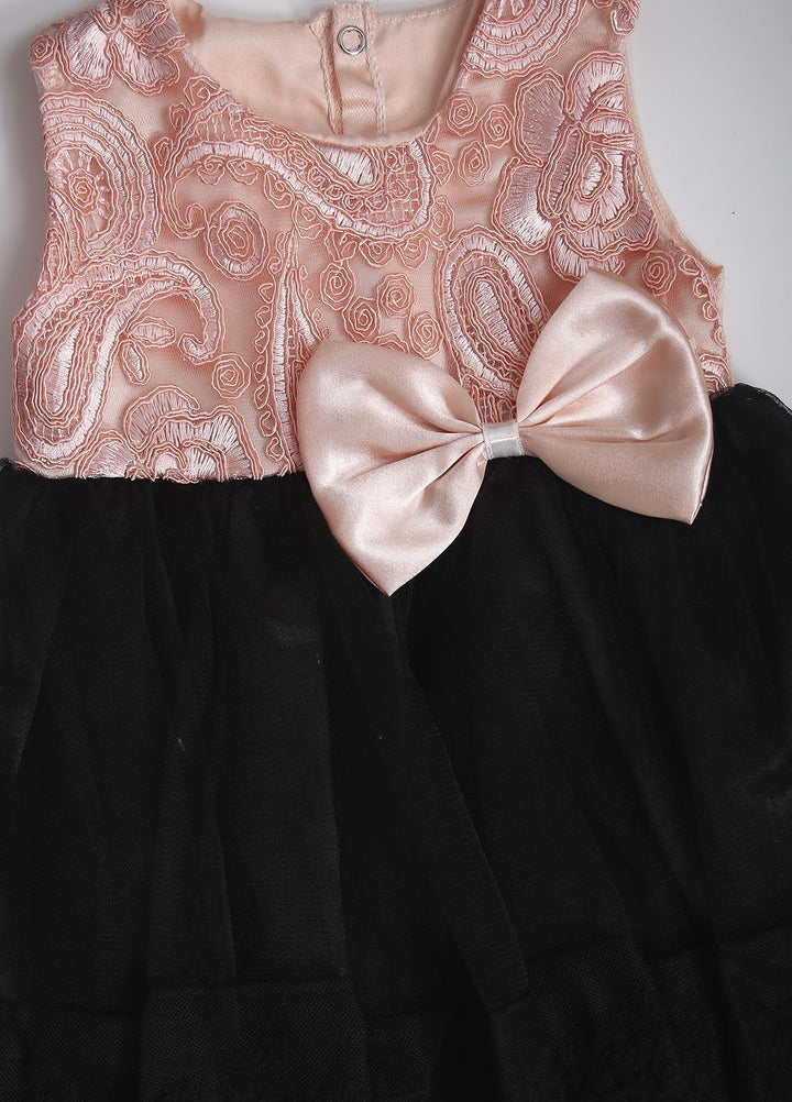Sanaulla Exclusive Range  Fancy Girls Frocks -  171 Black