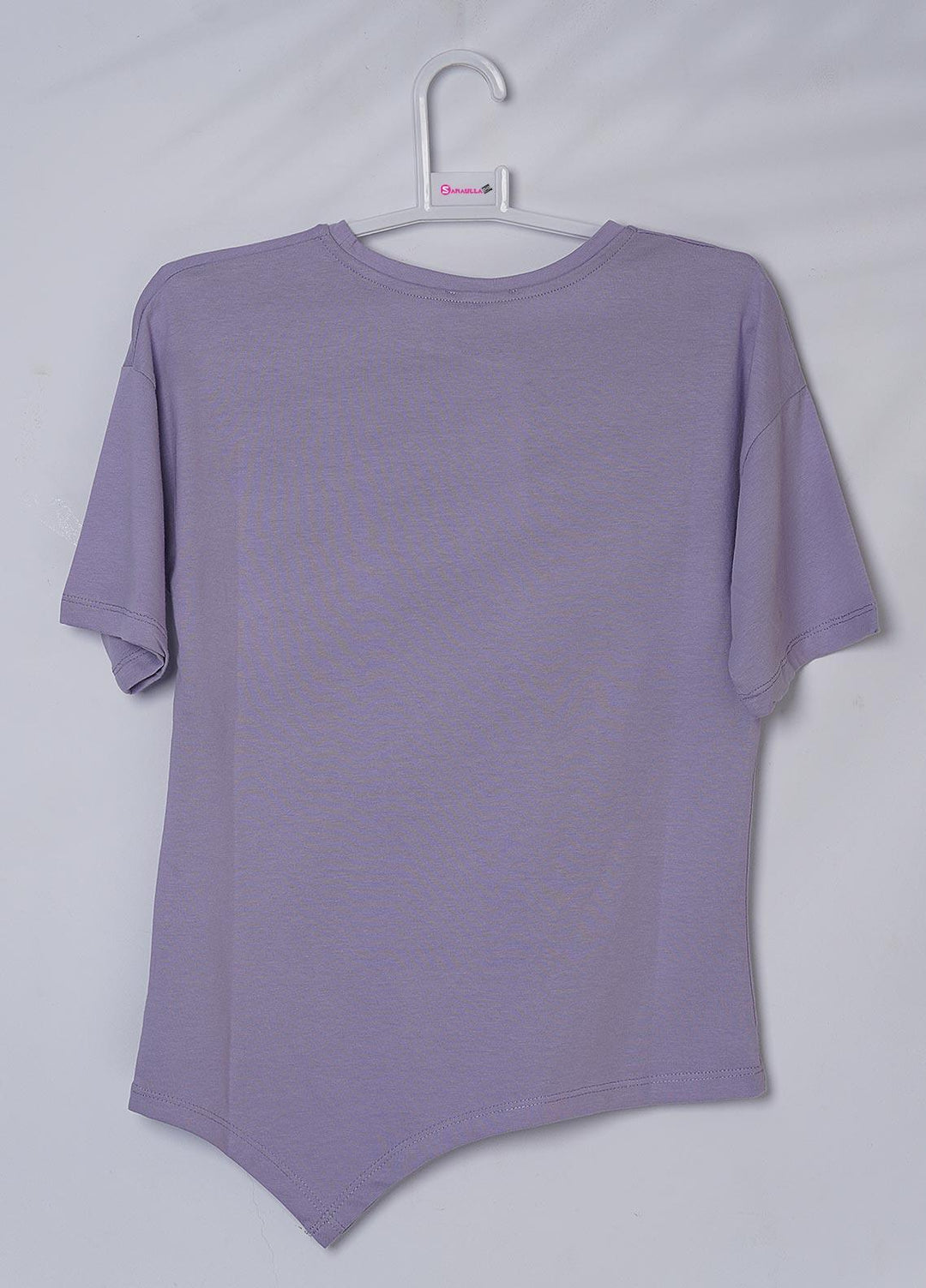 Sanaulla Exclusive Range Cotton Casual T-Shirts for Girls - 6139 Purple