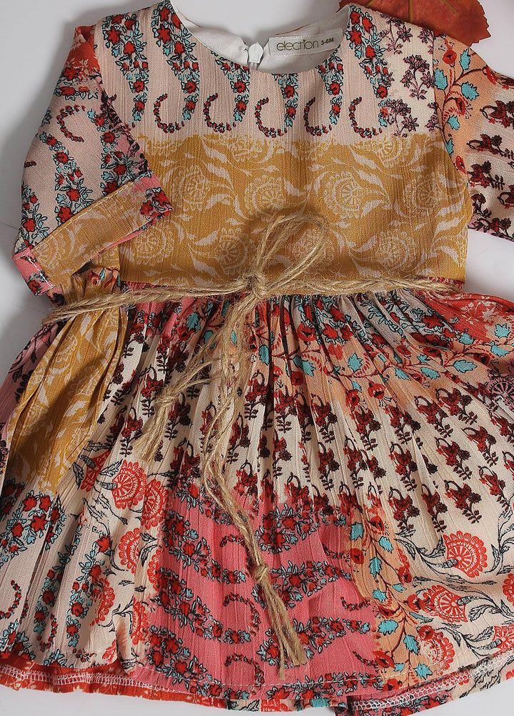 Sanaulla Exclusive Range Cotton Fancy Pret Frock for Girls -  8507 Multi