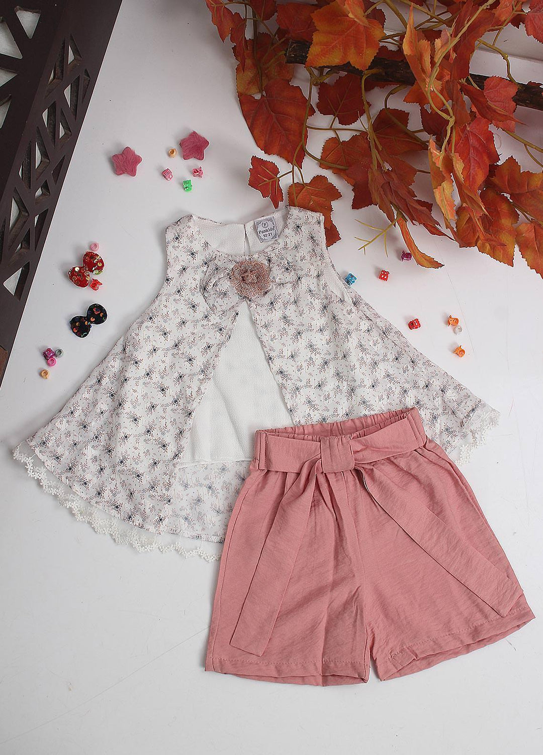 Sanaulla Exclusive Range Cotton Fancy Pret 2 Piece Suit for Girls -  10067 Pink