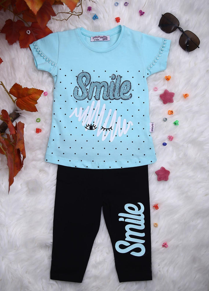 Sanaulla Exclusive Range Cotton Casual 2 Piece for Girls -  D-113185 Light Green