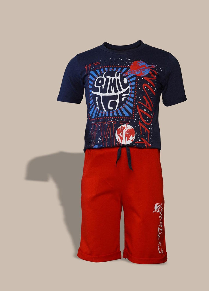 Sanaulla Exclusive Range  Fancy Boys Suit -  2018 Dark Blue