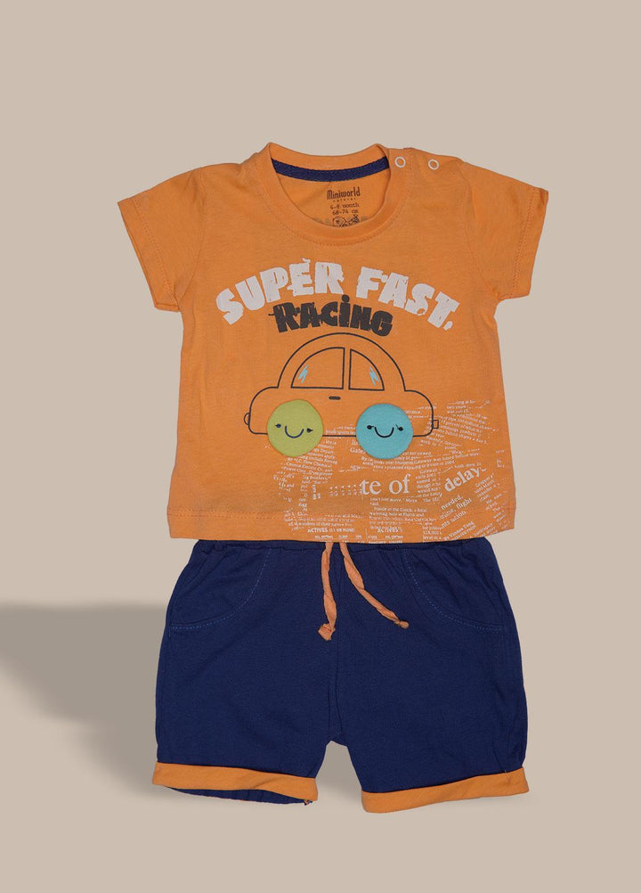 Sanaulla Exclusive Range  Fancy Suit for Boys -  351682 Orange
