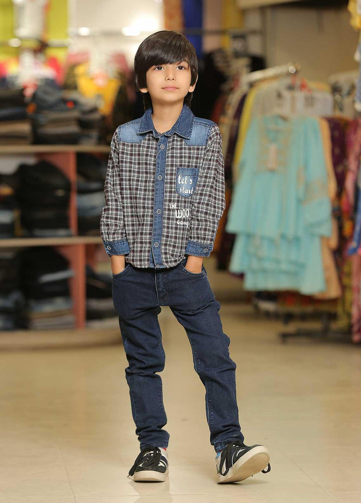 Sanaulla Exclusive Range Cotton Casual Shirt for Boys -  119778 Multi