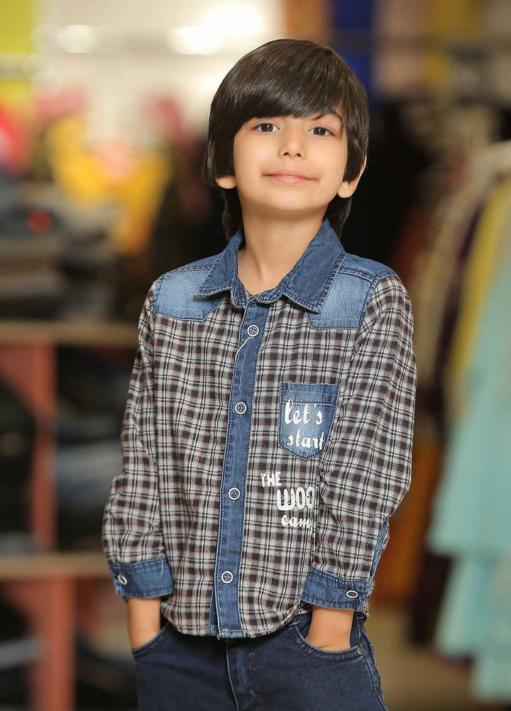 Sanaulla Exclusive Range Cotton Casual Shirt for Boys -  119778 Multi