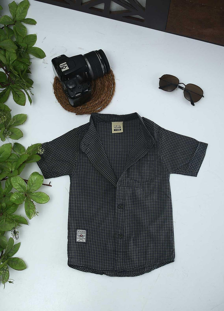 Sanaulla Exclusive Range Cotton Fancy Shirts for Boys -  2028 Green