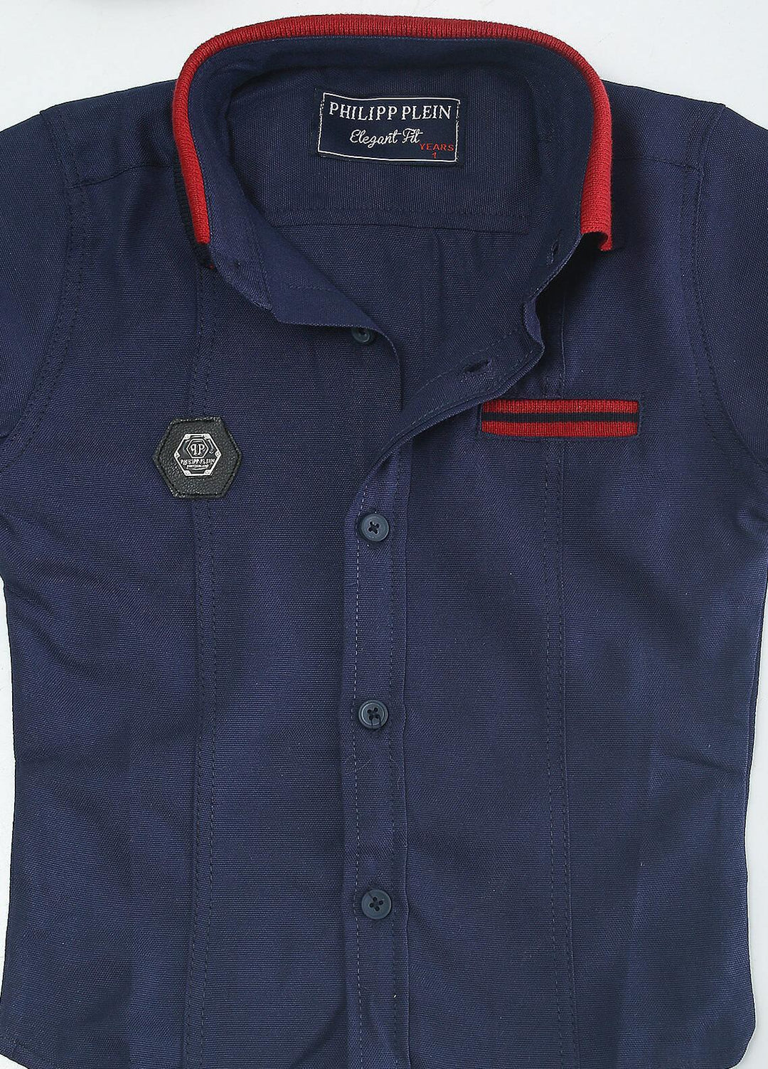 Sanaulla Exclusive Range Cotton Fancy Boys Shirts -  51 Navy Blue