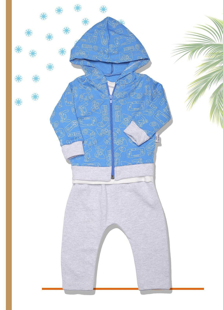 Sanaulla Exclusive Range  Fancy Boys Suit -  SU22KW  338026 Blue