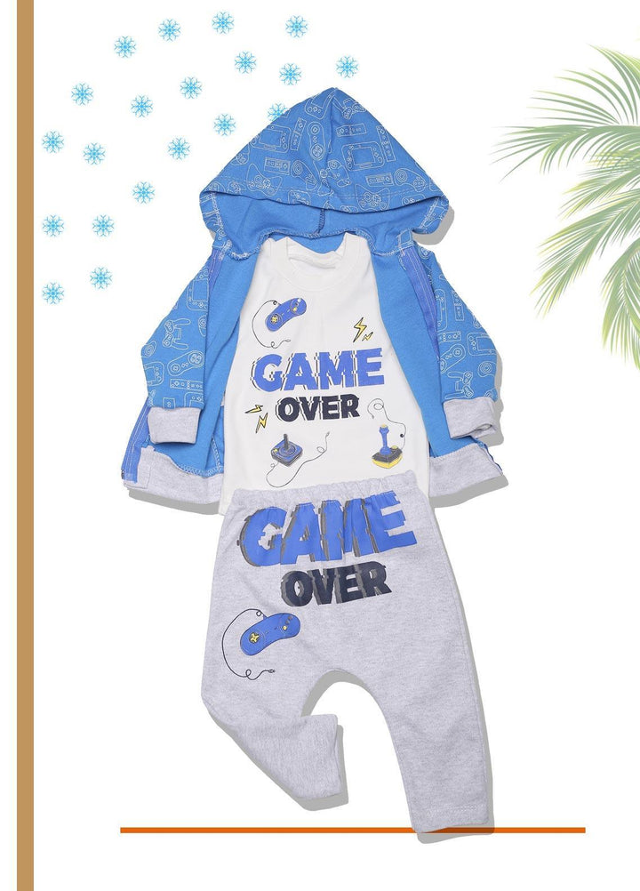Sanaulla Exclusive Range  Fancy Boys Suit -  SU22KW  338026 Blue