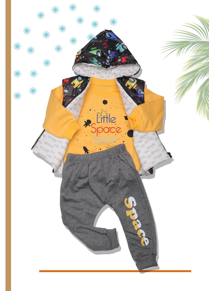 Sanaulla Exclusive Range  Fancy Suit for Boys -  SU22KW  340730 Yellow