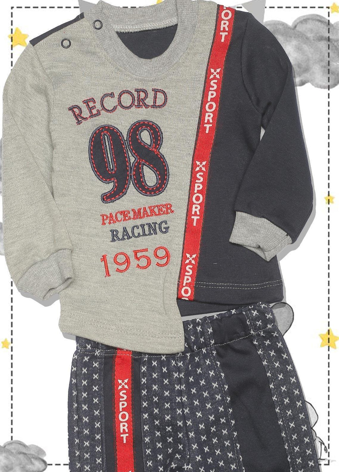 Sanaulla Exclusive Range  Fancy Suit for Boys -  SU22KW 306656 Blue