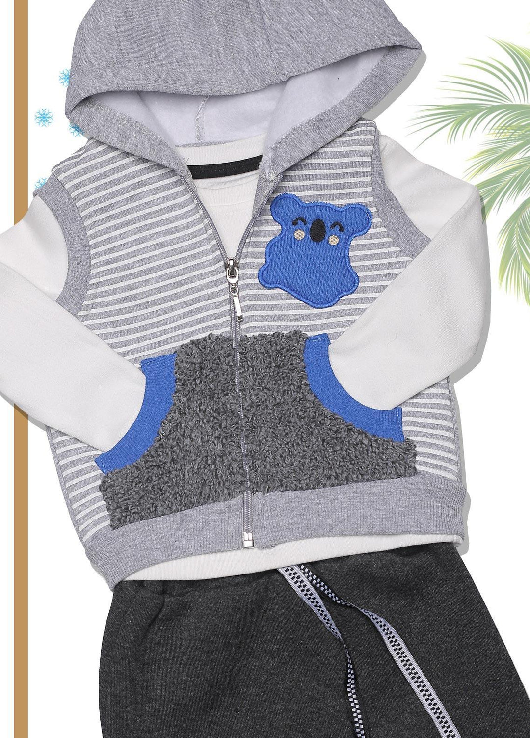 Sanaulla Exclusive Range  Fancy Suit for Boys -  SU22KW 341197 Grey